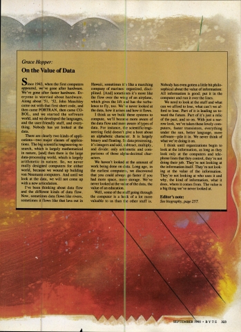 On the value of information